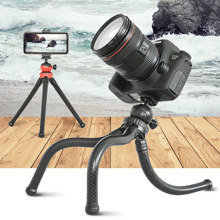 定制百变相机三脚架软腿八爪鱼三角架万向云台360桌面手机支架图4