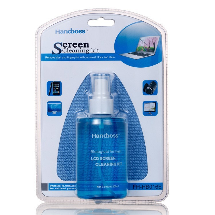 加工定制平板电脑清洁用品手机电视液晶屏大容量清洗剂护理两件套图3