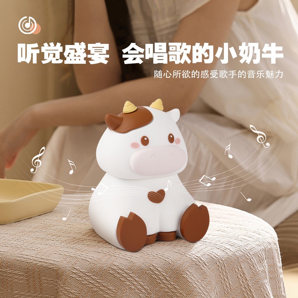 跨境蓝牙音响迷你可爱动物手机支架音响奶牛小猪桌面摆件蓝牙音箱图3