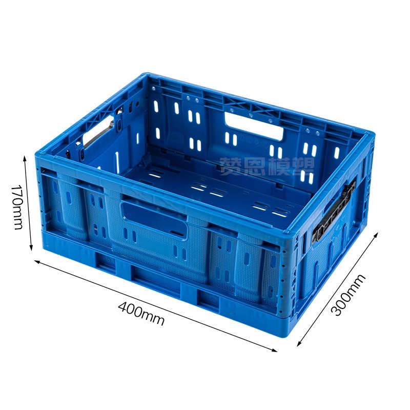 定制可折叠物流箱周转筐折叠式塑料周转框加厚多功能汽配运输箱图5