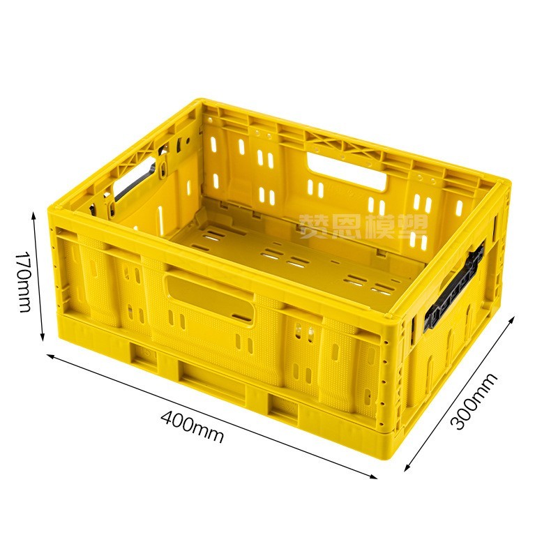 定制可折叠物流箱周转筐折叠式塑料周转框加厚多功能汽配运输箱图4