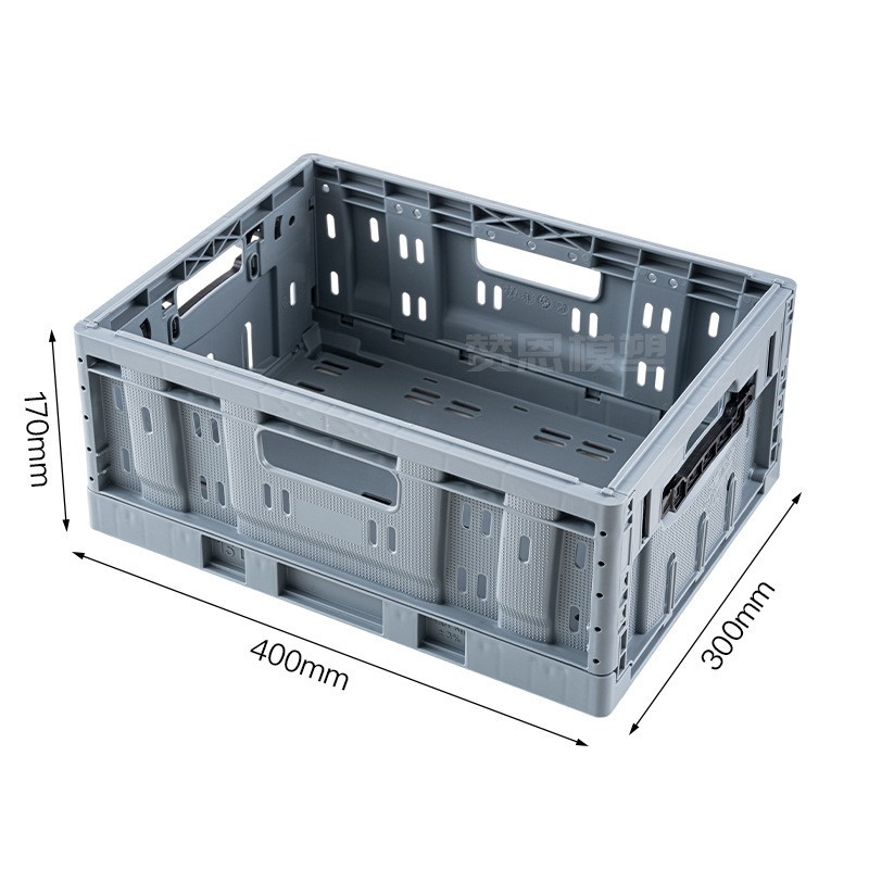 定制可折叠物流箱周转筐折叠式塑料周转框加厚多功能汽配运输箱图2