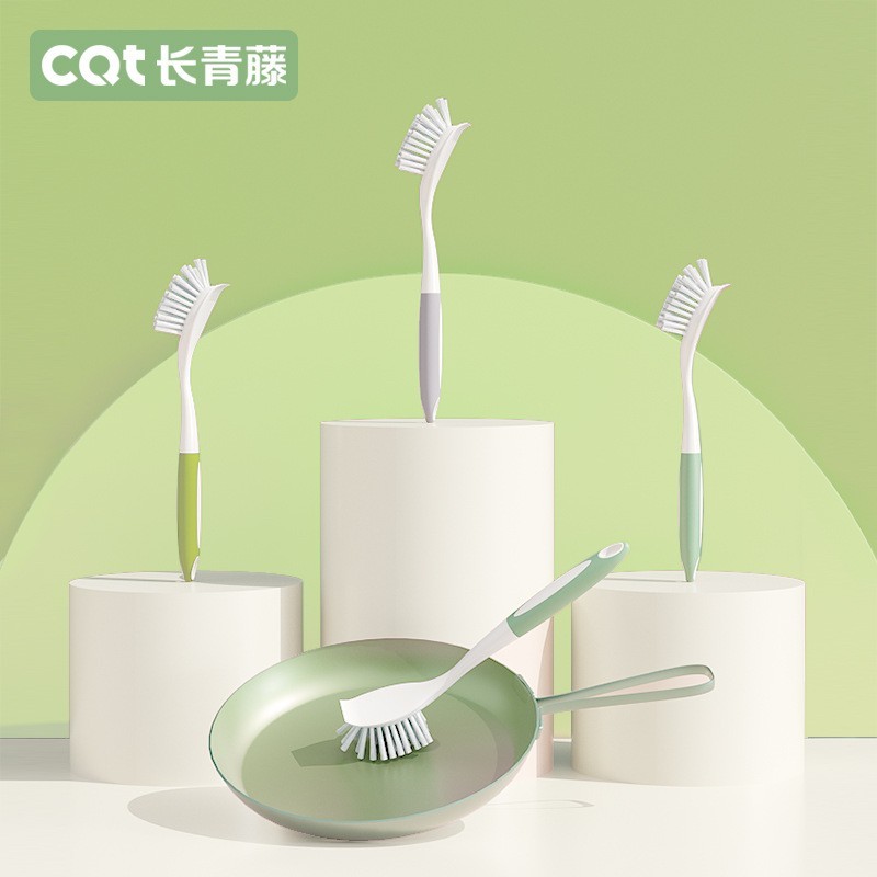 洗锅刷塑料多功能厨房缝隙清洁长柄刷跨境专供洗碗刷刷锅刷子图2