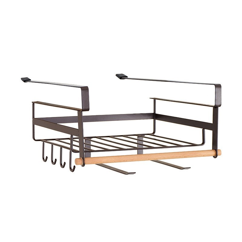 厨房锅铲勺子多用途收纳挂架衣柜橱柜隔板下壁挂收纳置物整理架子图2