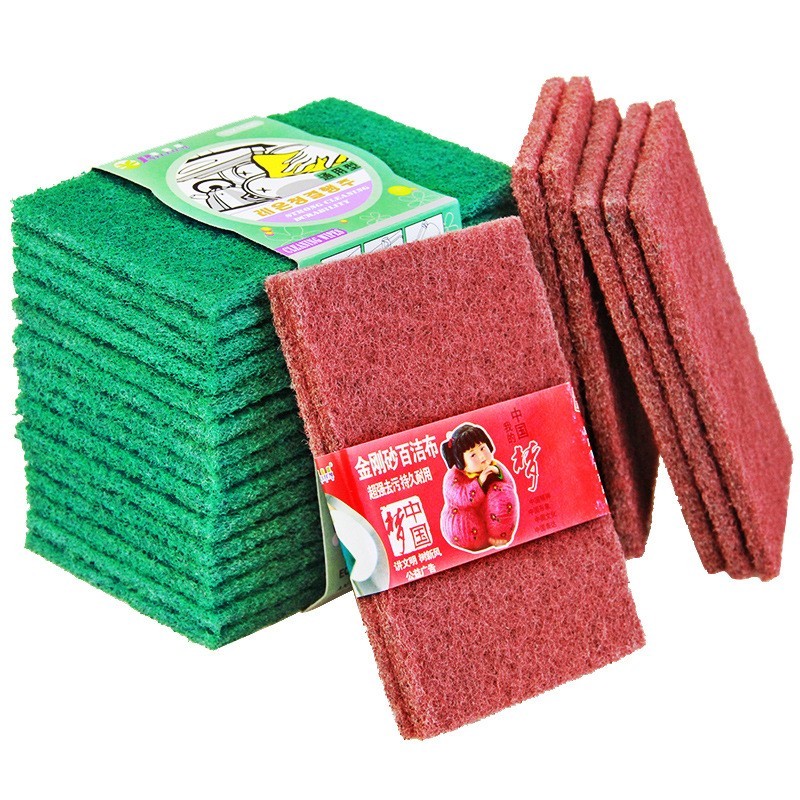 百洁布生产厂家可定制加工厨房清洁洗碗刷锅去污洗碗布抹布图2