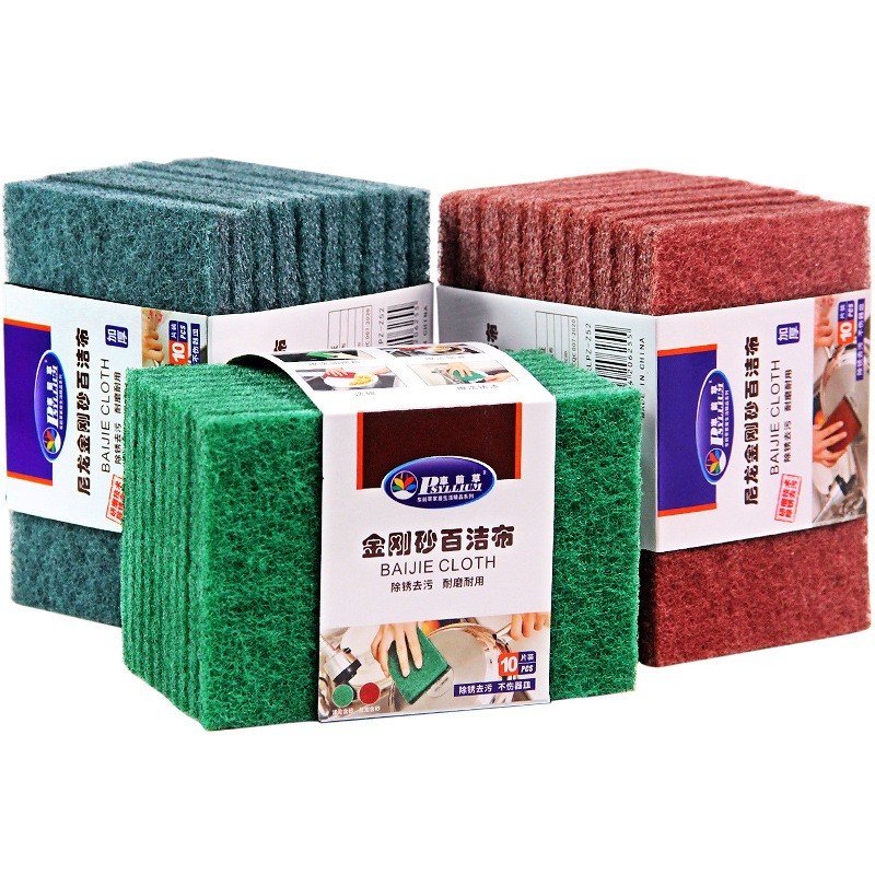百洁布生产厂家可定制加工厨房清洁洗碗刷锅去污洗碗布抹布图4