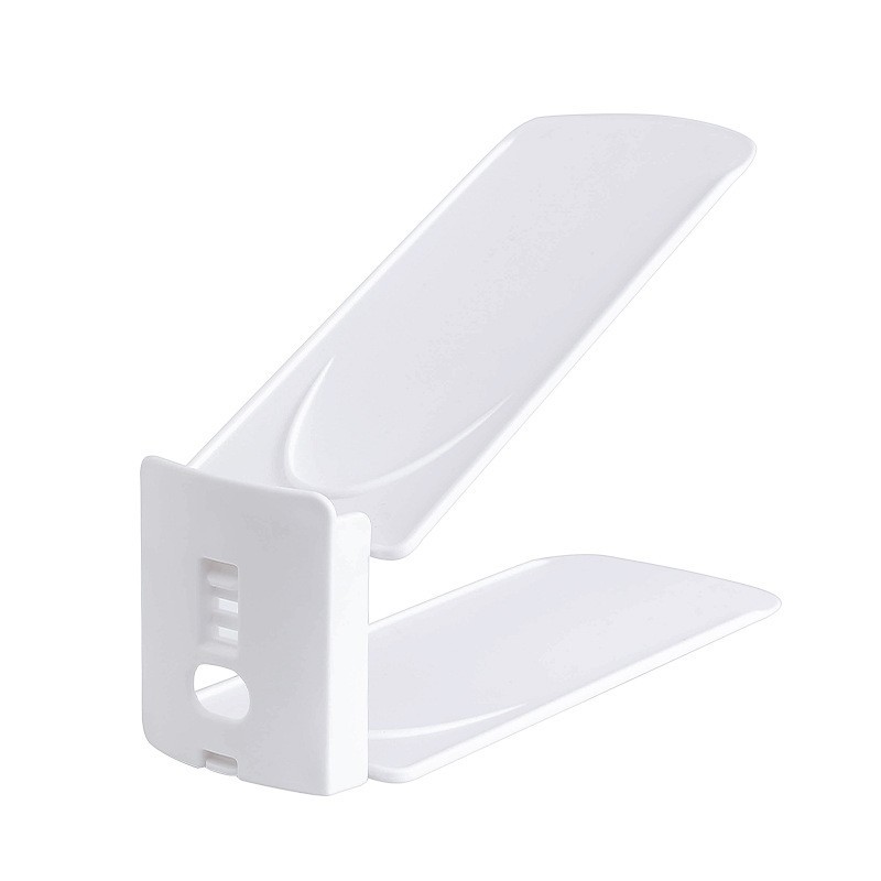 【定制】创意双层可调节简易鞋托架 防尘收纳鞋架 家用鞋子收纳架图5