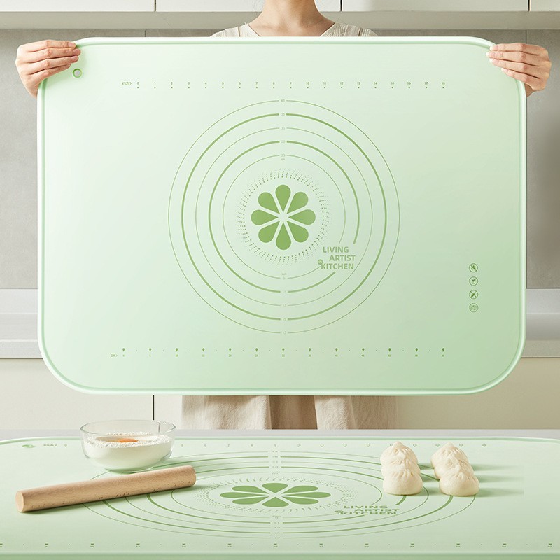 【定制】烘焙揉面垫厨房擀面杖硅胶面垫家用包子饺子和面垫食品级图2