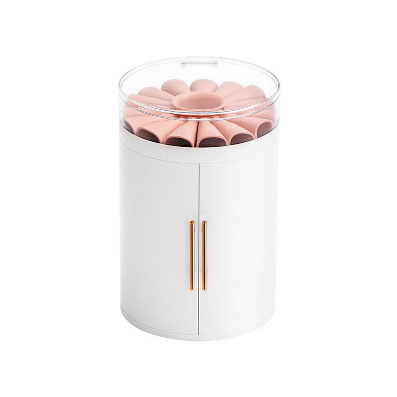 【定制】五层化妆品收纳盒 多功能双开桌面透明高档首饰盒大容量图5