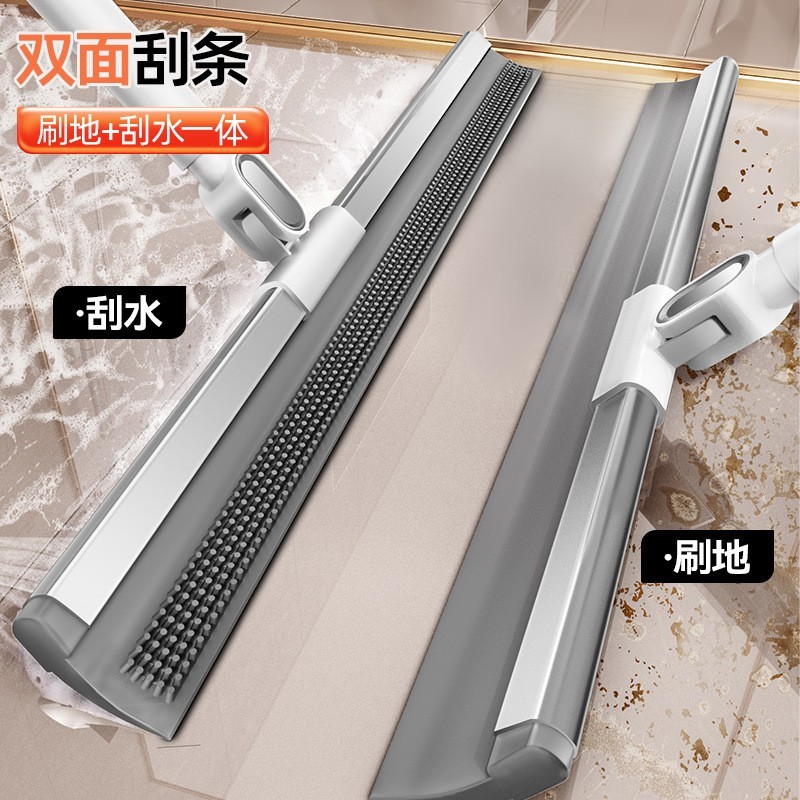 刮水拖地两用地板家用卫生间浴室地面硅胶地刮神器魔术扫把刮水器图2