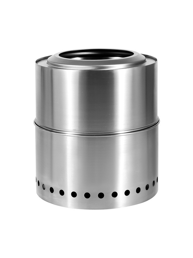 户外不锈钢烤炉可折叠柴火炉耐高温不易变形露营野餐烧烤炉取暖炉图5