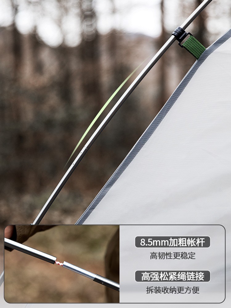 帐篷户外专业徒步登山露营防风防雨加厚野营双人折叠便携式图2