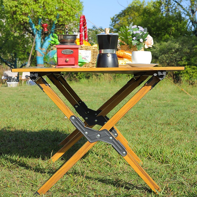 铝合金蛋卷桌露营桌子便携式野餐桌野营装备桌椅户外折叠桌图2