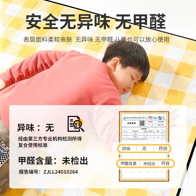 户外绒布野餐垫加厚野餐布便携防水露营垫子防水草坪野炊地垫图2