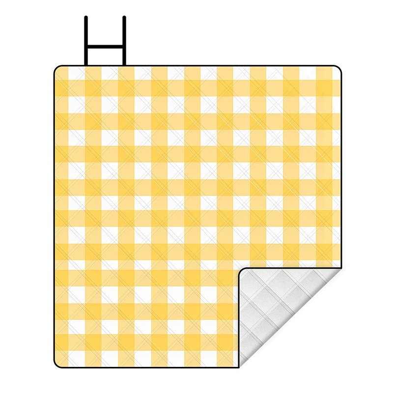 户外绒布野餐垫加厚野餐布便携防水露营垫子防水草坪野炊地垫图5