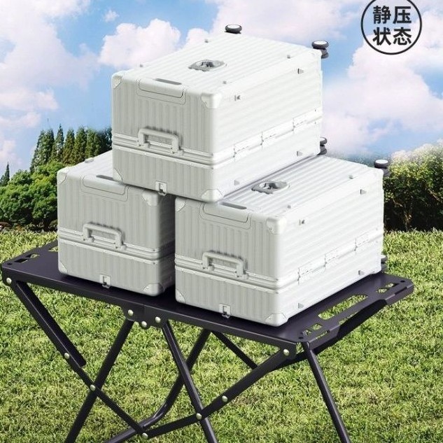 户外折叠战术桌碳钢轻量化露营野餐折叠桌子便携式野炊多用茶桌图3