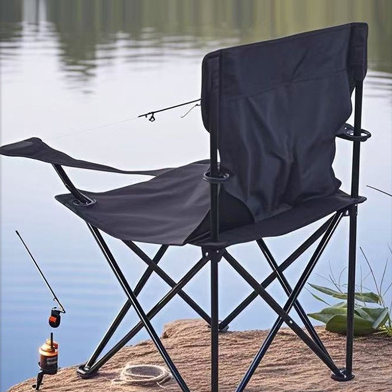 外贸扶手折叠椅户外野餐露营椅子便携式美术生写生凳沙滩钓鱼椅图2