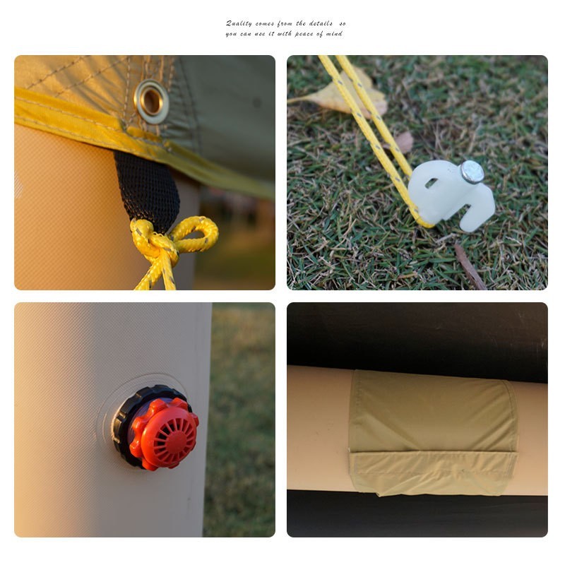 户外营地充气天幕防风防雨棚露营烧烤遮阳夜市民宿家用停车棚天幕图4