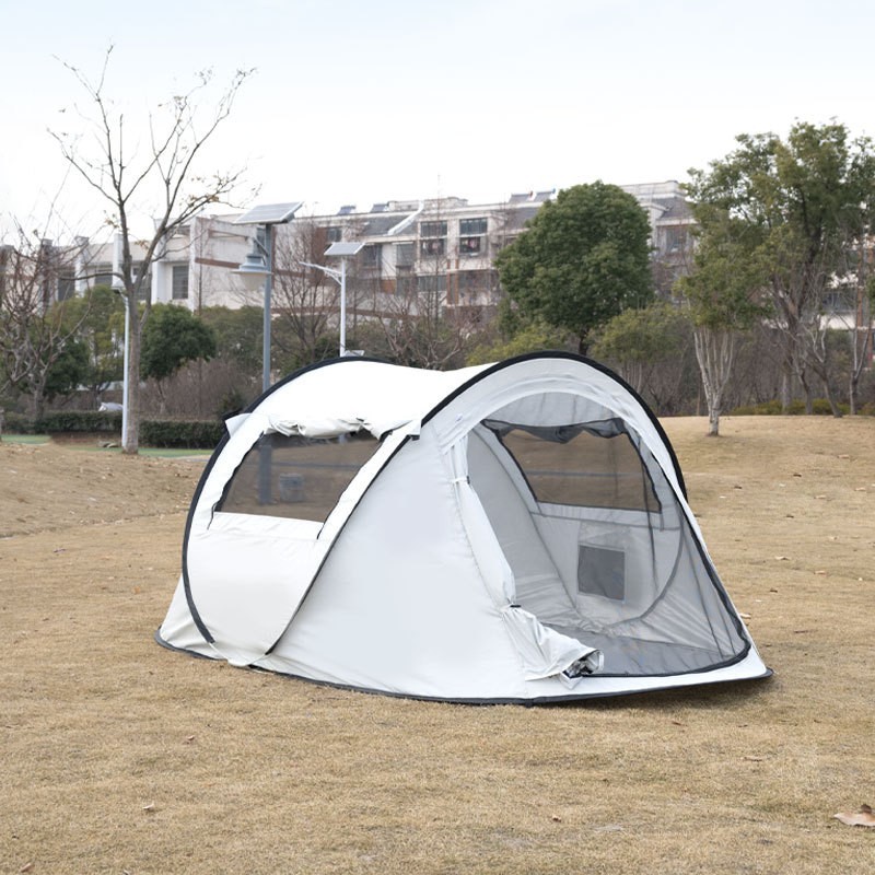 抛帐免搭建速开帐篷户外野营3-4人全自动野外帐篷露营防水船帐篷图3