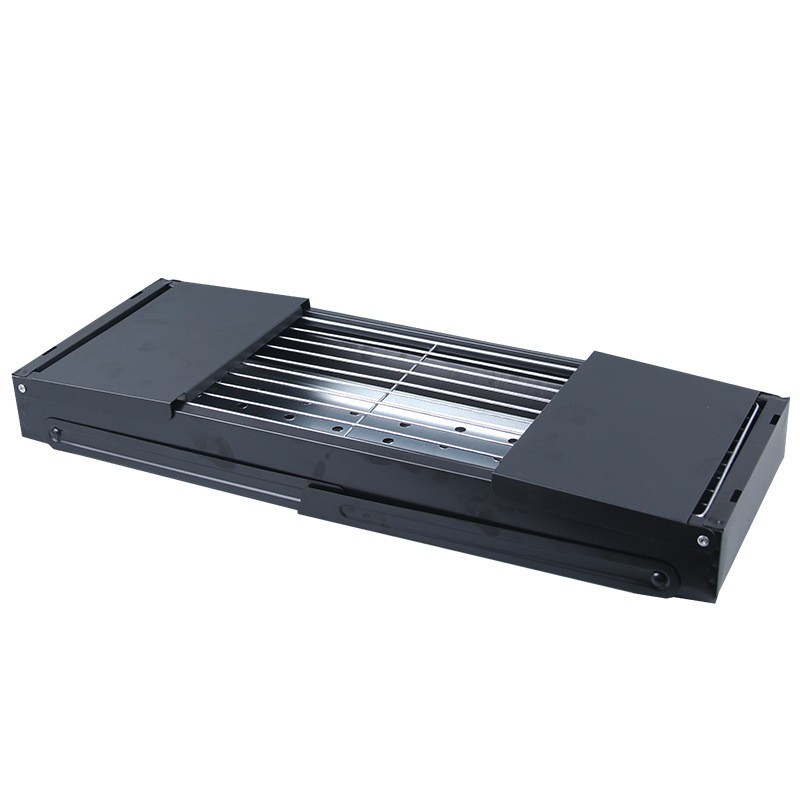 新功能烧烤炉子户外无烟烧烤架家用便携折叠多功能木炭烤炉架图2