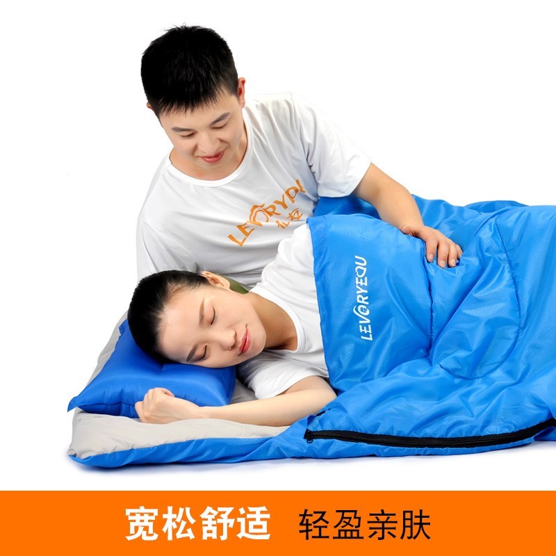 防寒成人双睡袋大人冬季户外情侣酒店隔脏旅行露营纯棉加厚图4