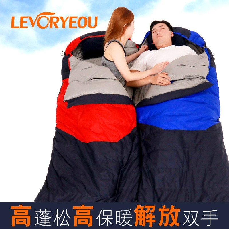 羽绒睡袋大人零下30度防寒户外鹅绒冬季露营寒区加厚20冬天超轻10图5