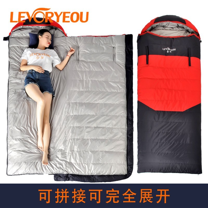 羽绒睡袋大人零下30度防寒户外鹅绒冬季露营寒区加厚20冬天超轻10图3