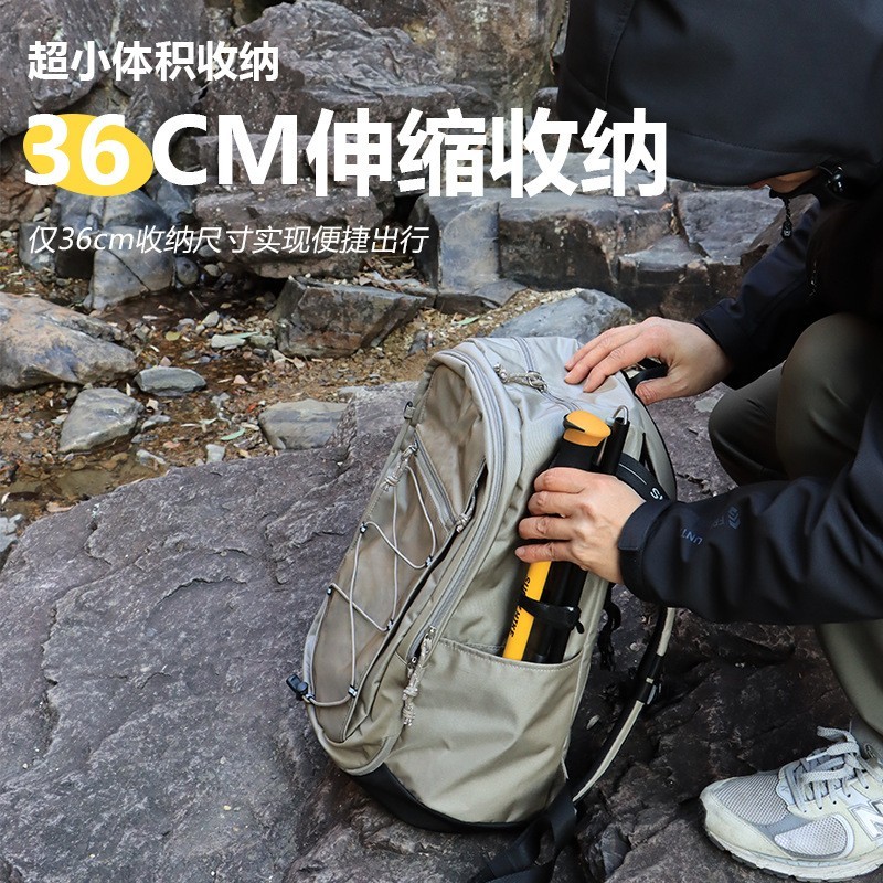 铝合金登山杖五节徒步折叠手杖专业户外爬山装备超轻便捷式拐杖图4