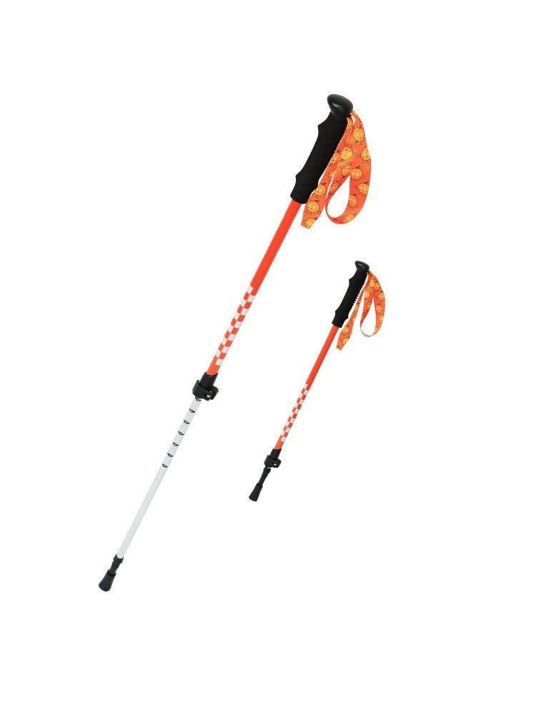 户外儿童登山杖铝合金超轻便携手杖伸缩外锁专业爬山徒步装备定制图3