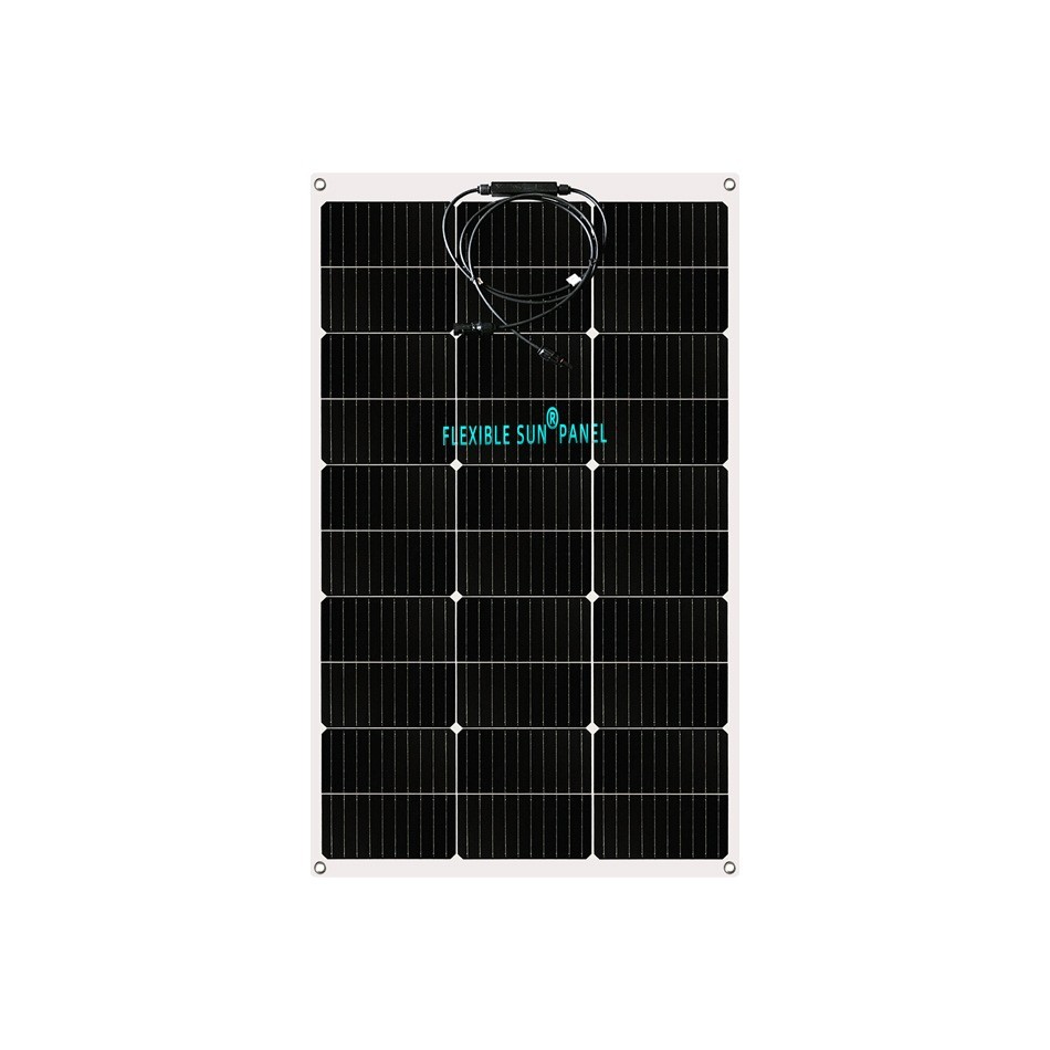 轻质半柔性太阳能板100w 车载光伏发电板 可弯曲太阳能电池板图5