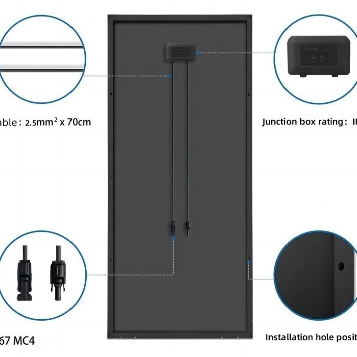 太阳能板单晶太阳能小组件太阳能电池板发电光伏板厂家生产图4