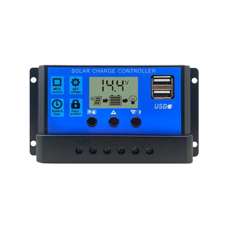 0A-60A太阳能控制器PWM光伏板12V24V充电器光伏灯系统通用控制器图5