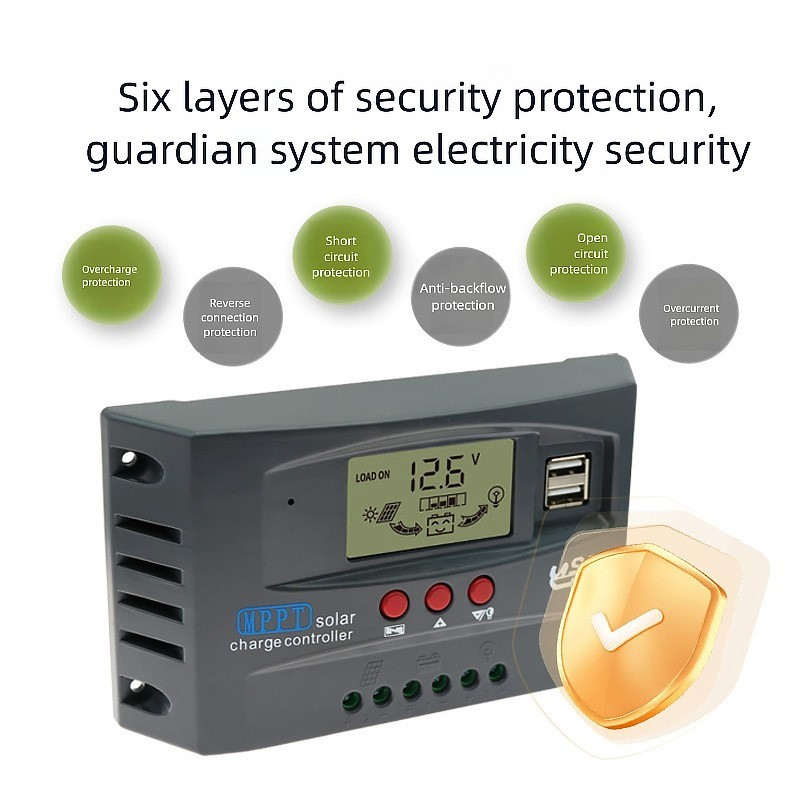 智能系统充电调节器控制器MPPT Solar Charge Controller 控制器图4