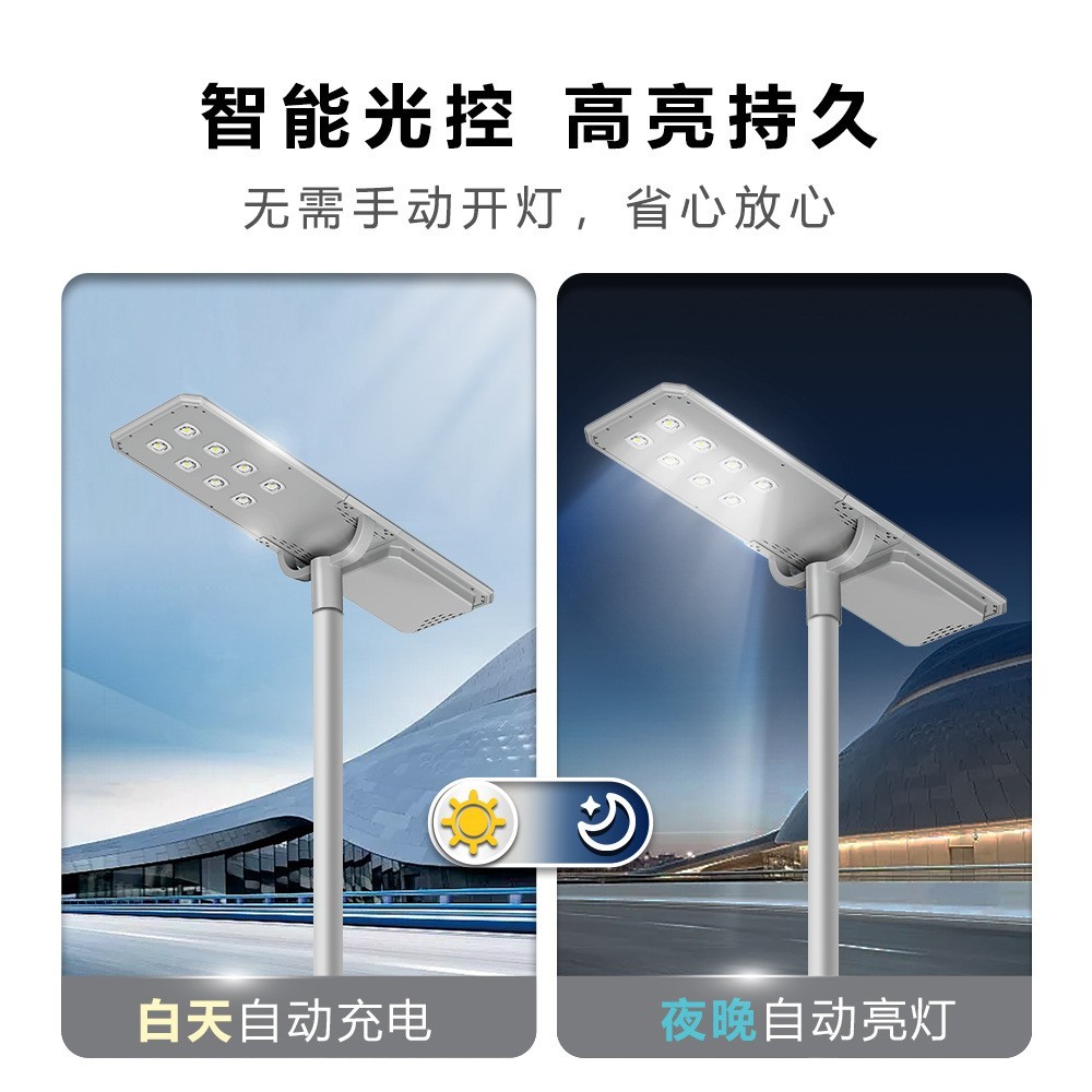 一体化太阳能路灯公园照明灯农村太阳能路灯户外道路投光灯厂家图2