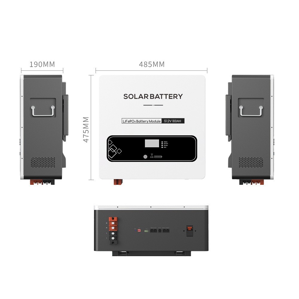 Solar panels磷酸铁锂储能电池5KWH太阳能储能电池储能柜移动式图2