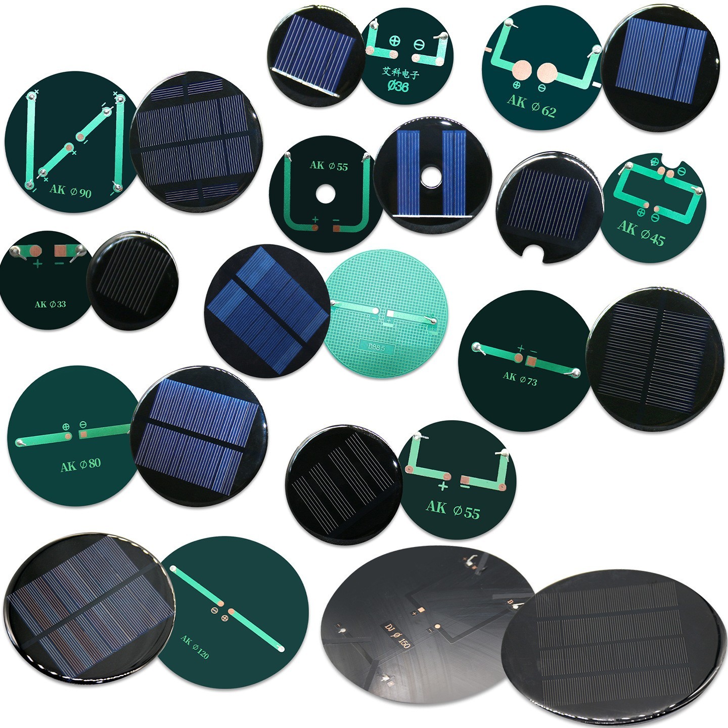 太阳能DIY科学实验小制作圆形太阳能光伏发电板滴胶板厂家图5