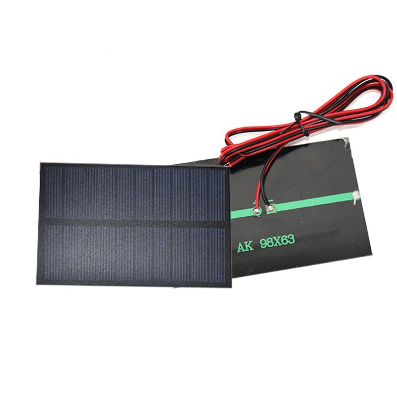 太阳能板电池滴胶板98*63 5V 175MA光伏发电充3.7V图3