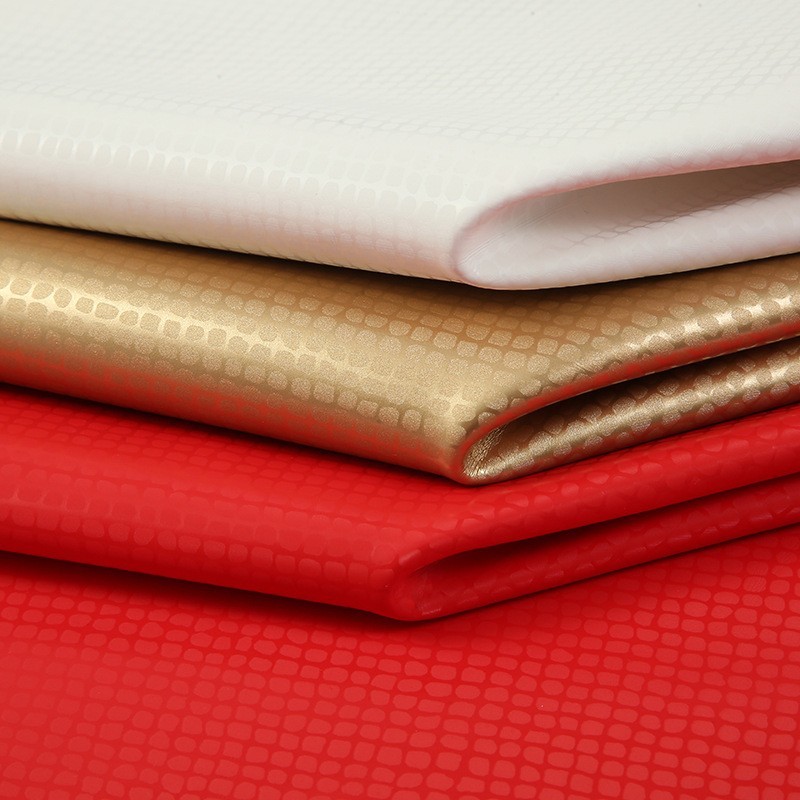 U人造革水晶隐形格子纹玛雅纹仿棉绒底手套护具革箱包皮革图4