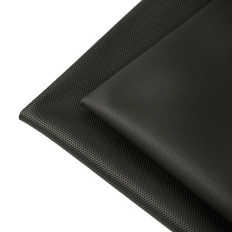 厂家PU人造革打孔摩配头盔革沙发坐垫方向盘套透气皮革面料图5