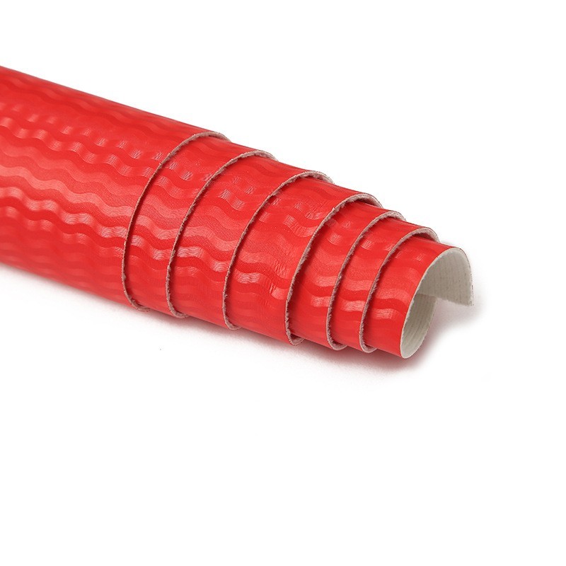 PU人造革仿棉绒波纹波浪纹体育用品鸡腿靶具革箱包家具软包革图5