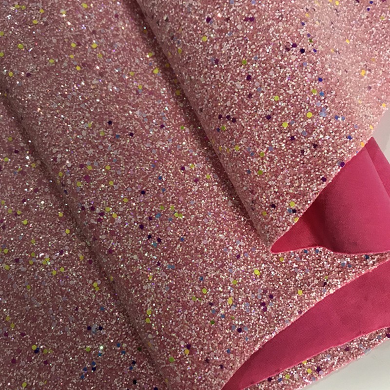 弹力夜光格力特亮片DIY手工墙布皮革金葱面料配饰幻彩格利特高级图3