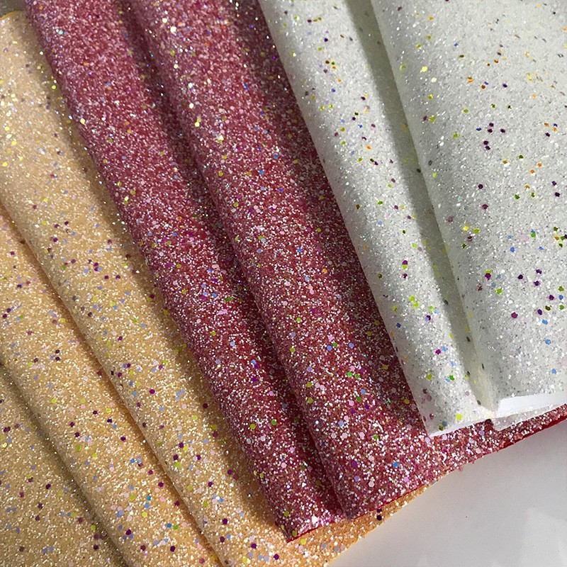 弹力夜光格力特亮片DIY手工墙布皮革金葱面料配饰幻彩格利特高级图4