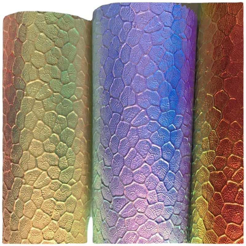 pvc皮革 幻彩膜pvc皮革 箱包 文具革 沙发革图5