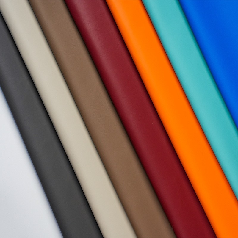 pu软硬包无溶剂装饰沙发椅子皮革面料环保半硅防污易清洁人造革图2