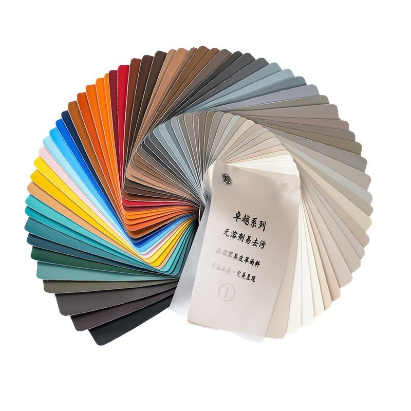 pu软硬包无溶剂装饰沙发椅子皮革面料环保半硅防污易清洁人造革图5