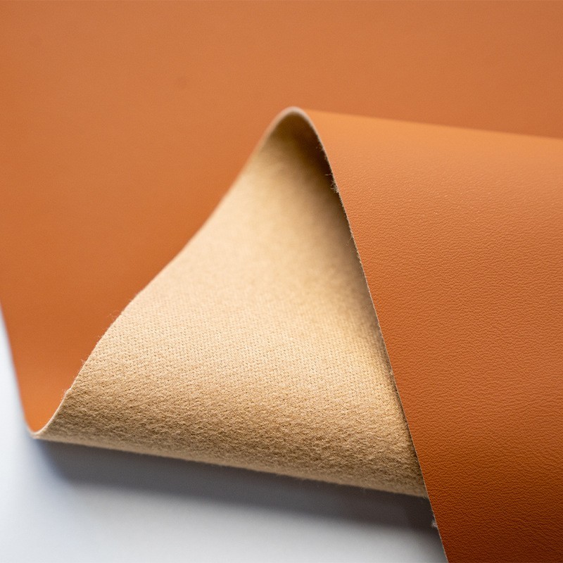 pu人造革鞋材箱包手袋抱枕弹力纳帕肤感柔软皮革面料图4