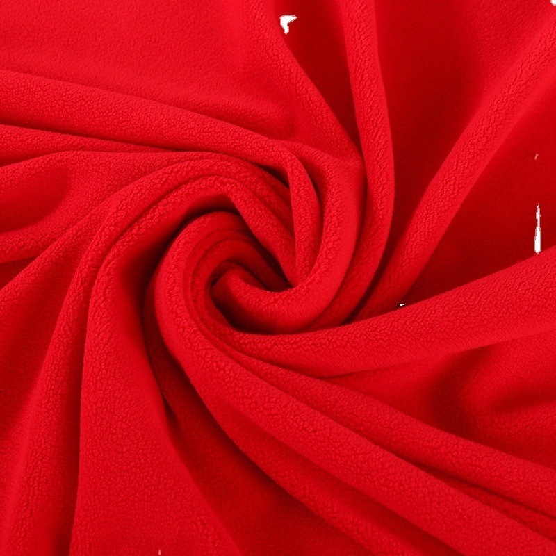 超柔单双面奥粒绒摇粒绒孩子外套面料保暖绒颗粒绒双面毛绒半边绒图3