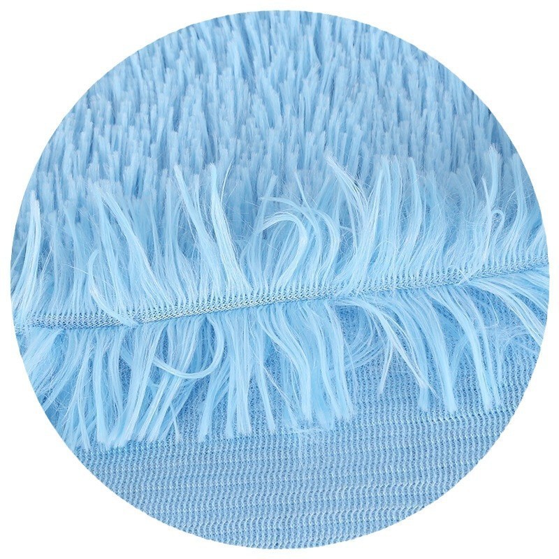 亚马逊跨境厂家素色猫窝狗窝面料长毛绒家纺40毛高PV绒布匹定制图5