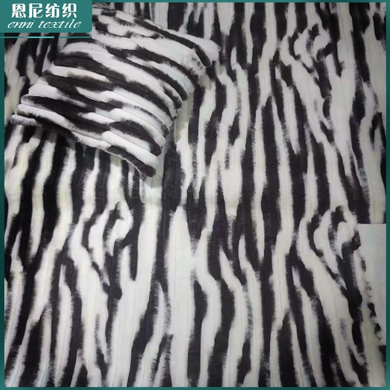 亚马逊定制全涤服装提花仿兔毛面料沙发玩具地毯提花小兔毛面料图4