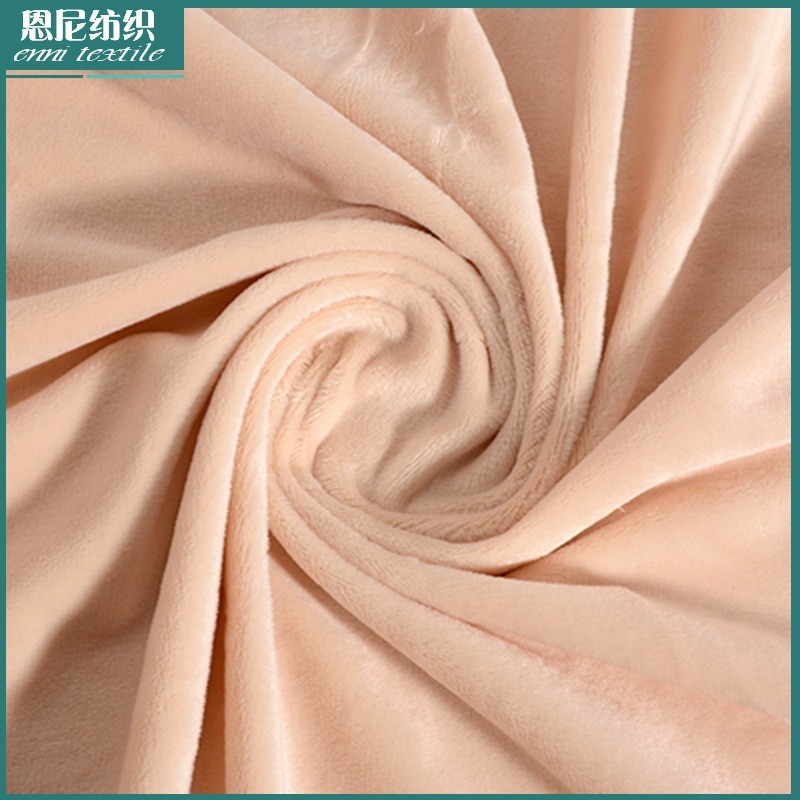 亚马逊跨境涤纶经编水晶超柔面料单面绒家纺时装毛绒玩具水晶面料图3